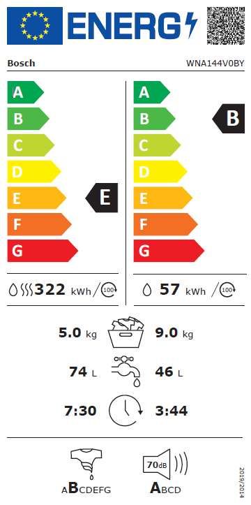 Пералня със сушилня BOSCH WNA144V0BY - Image 2