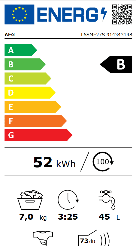 Перална машина AEG L6SME27S - Image 3