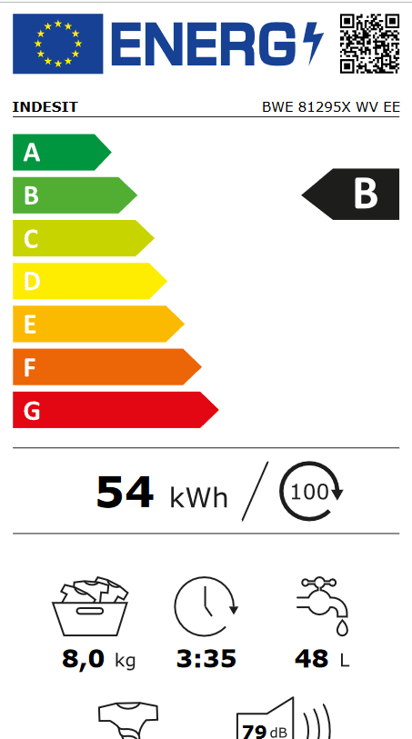 Перална машина Indesit BWE 81295X WV EE - Image 2
