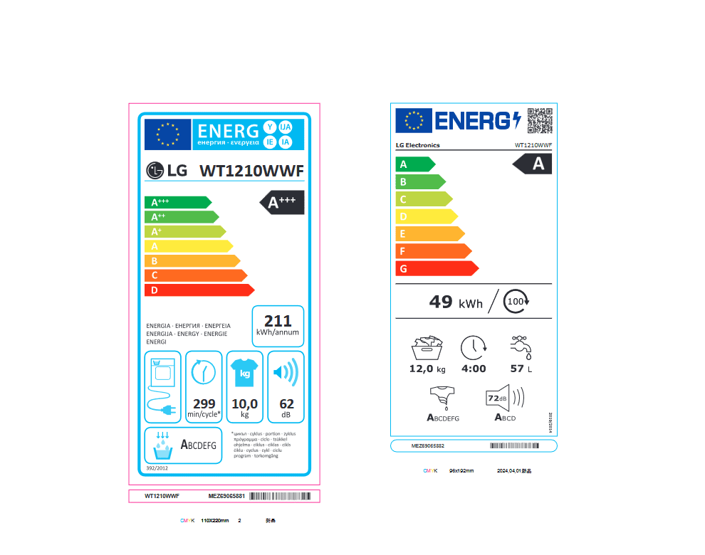 Пералня със Сушилня LG WASHTOWER WT1210WWF - Image 2