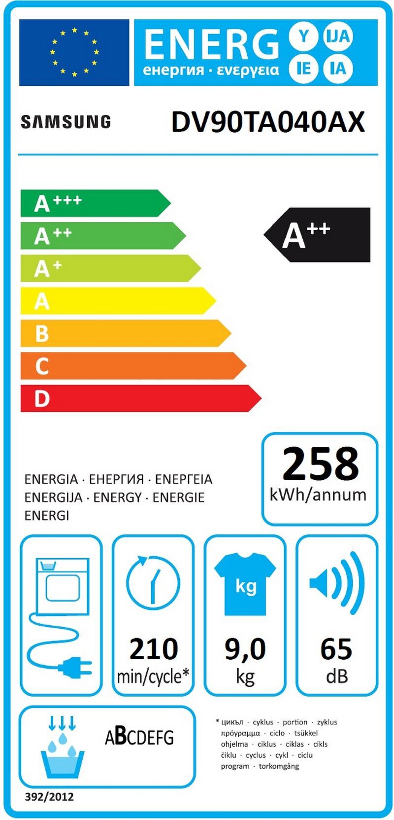 Сушилня Samsung DV90TA040AX/LE - Image 3