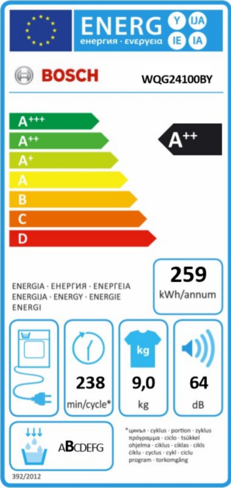 Сушилня Bosch WQG24100BY - Image 3