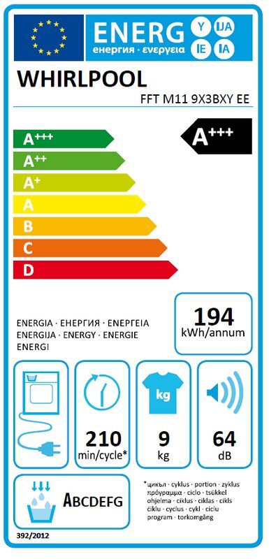 Сушилня Whirlpool FFT M11 9X3BXY - Image 3