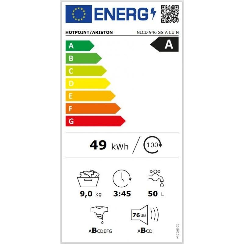 Пералня Hotpoint-Ariston NLCD 946 SS A EU - Image 2