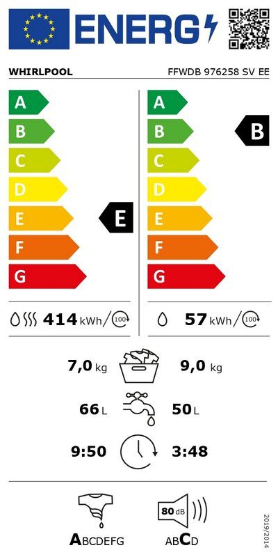 Пералня със Сушилня Whirlpool FFWDB 976258 BV EE - Image 3