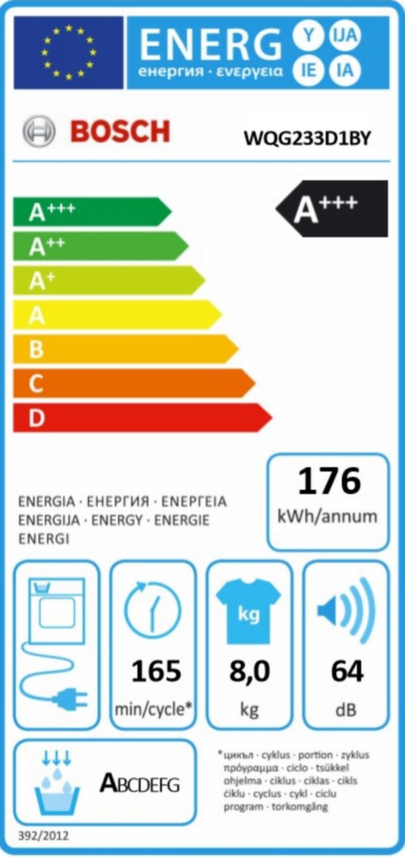 Сушилня Bosch WQG233D1BY - Image 3