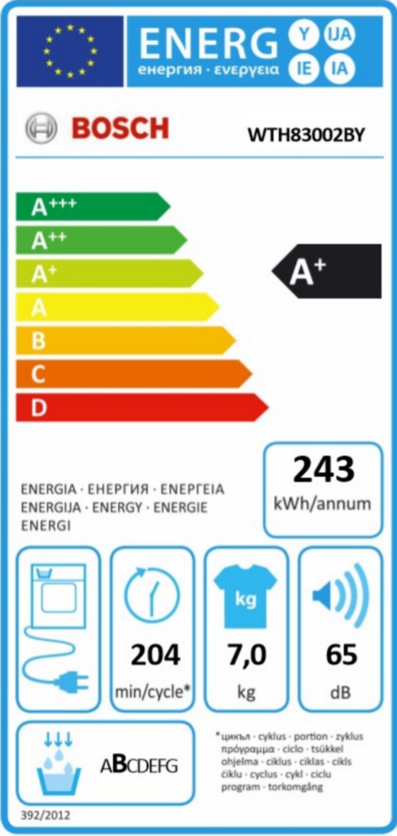 Сушилня Bosch WTH83002BY - Image 3