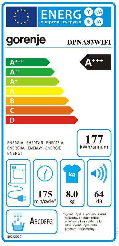 Сушилня Gorenje DPNA83WIFI - Image 3