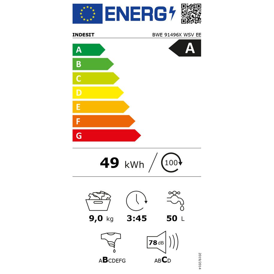 Пералня Indesit BWE 81496X WSV EE - Image 2