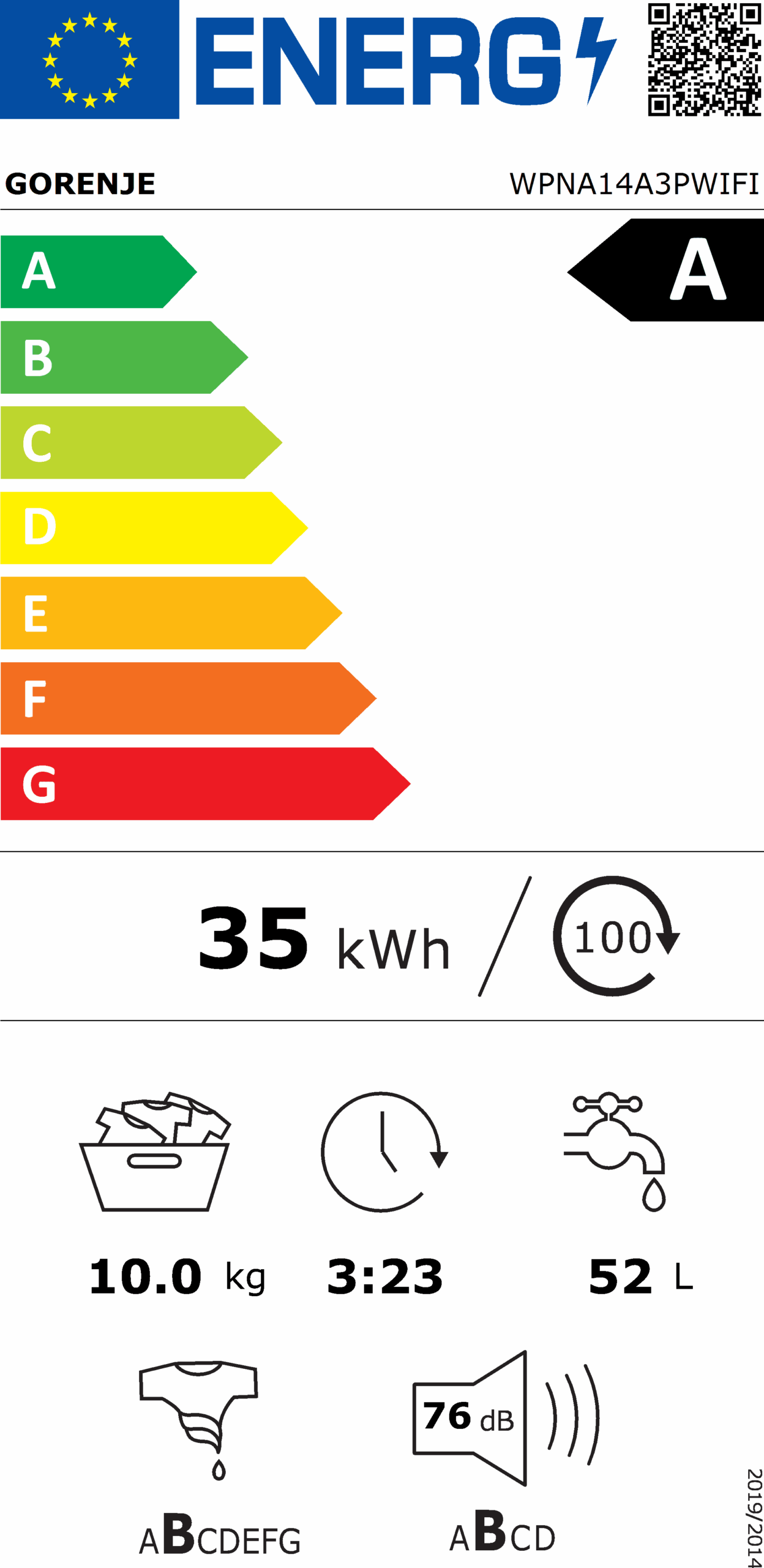 Пералня Gorenje WPNA14A3PWIFI - Image 3