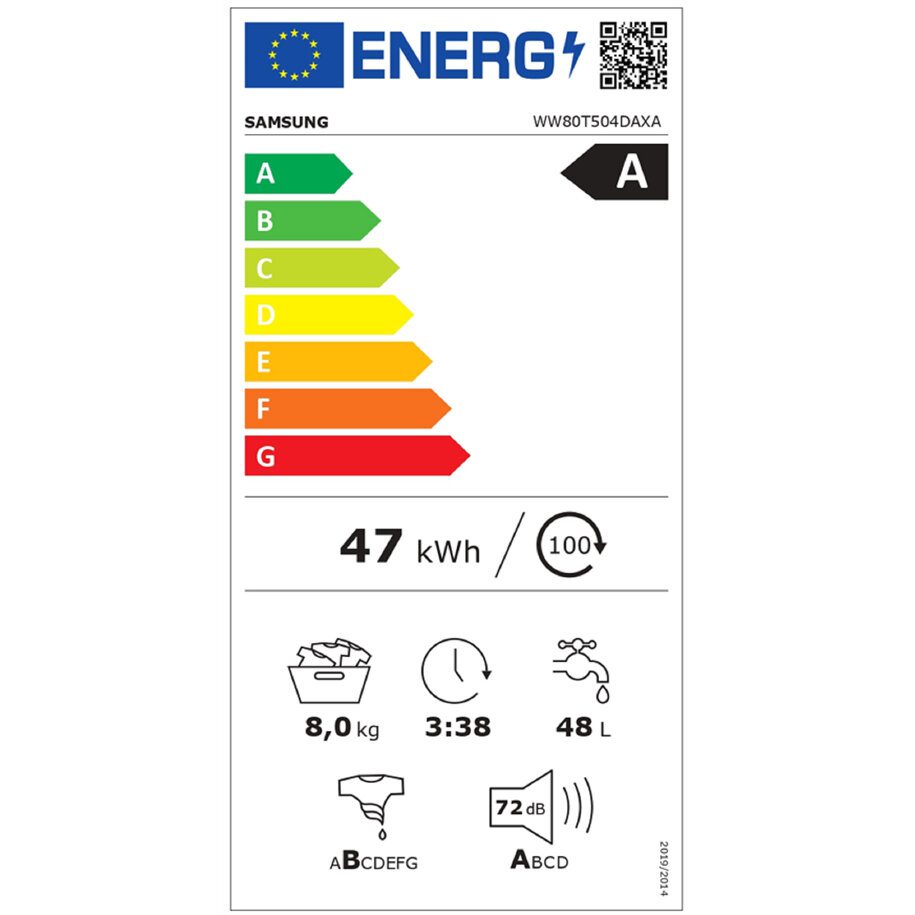 Пералня Samsung WW80T504DAXA/S7 - Image 2
