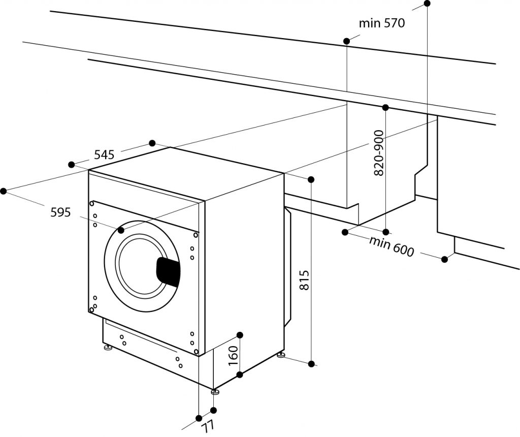 Пералня със Сушилня за вграждане Whirlpool BI WDWG 961485 EU - Image 12