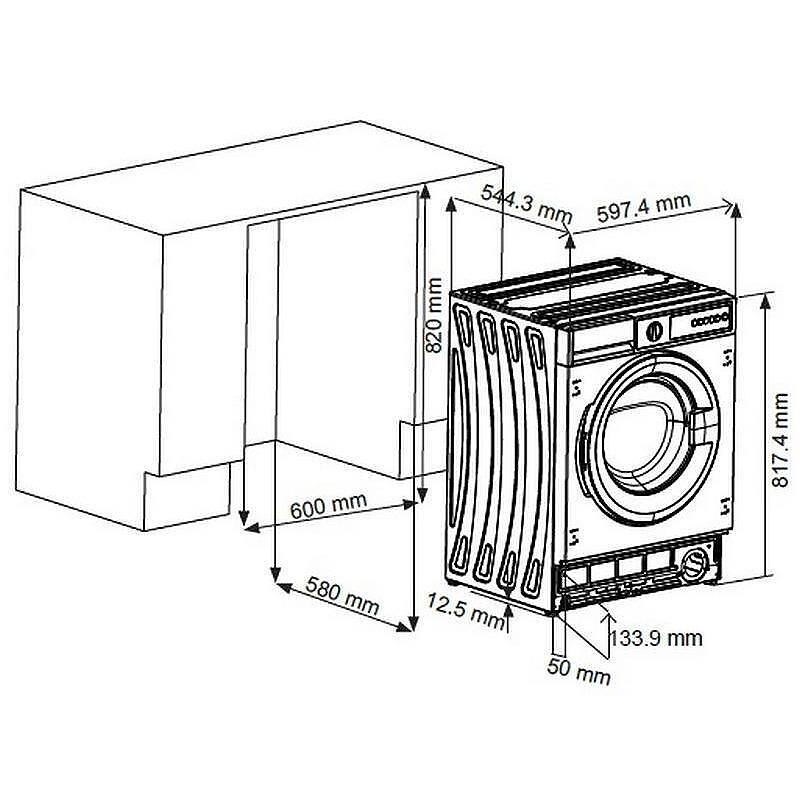 Вградена пералня Sharp ES-NIB714BWNA-EE - Image 9