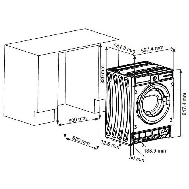 Вградена пералня Sharp ES-NIB814BWNA-EE - Image 8