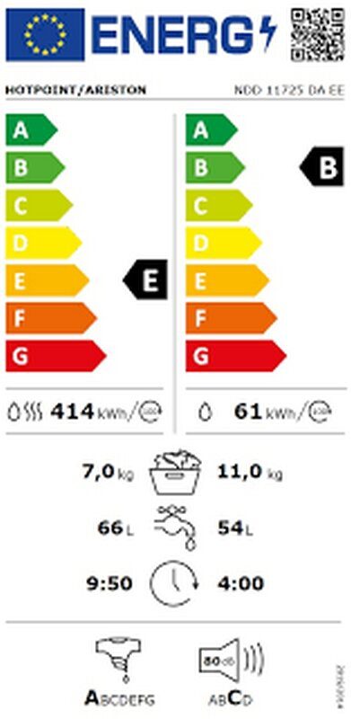 Пералня със сушилня Hotpoint-Ariston NDD 11725 DA EE - Image 2