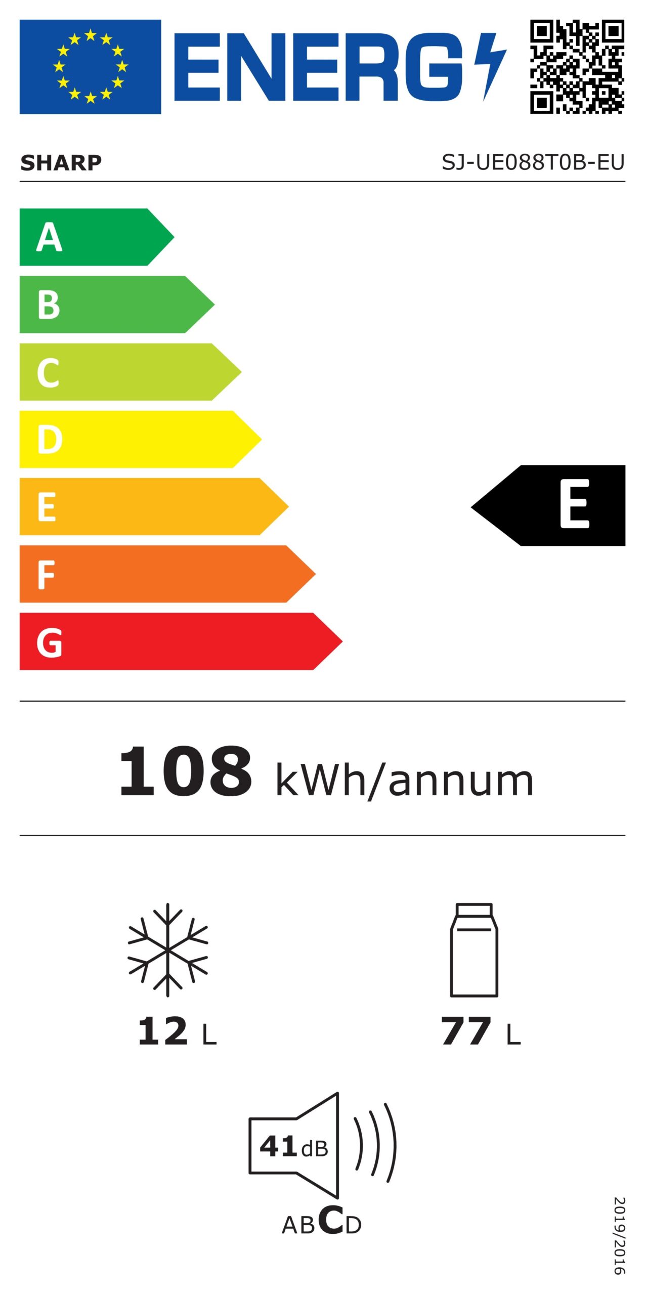 Хладилник Sharp SJ-UE088T0B - Image 2