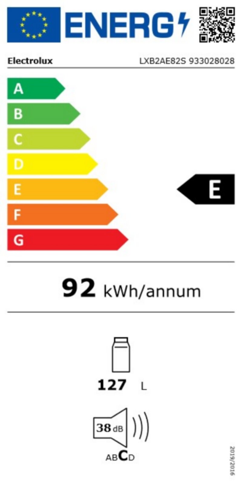 Вграден хладилник Electrolux LXB2AE82S - Image 2