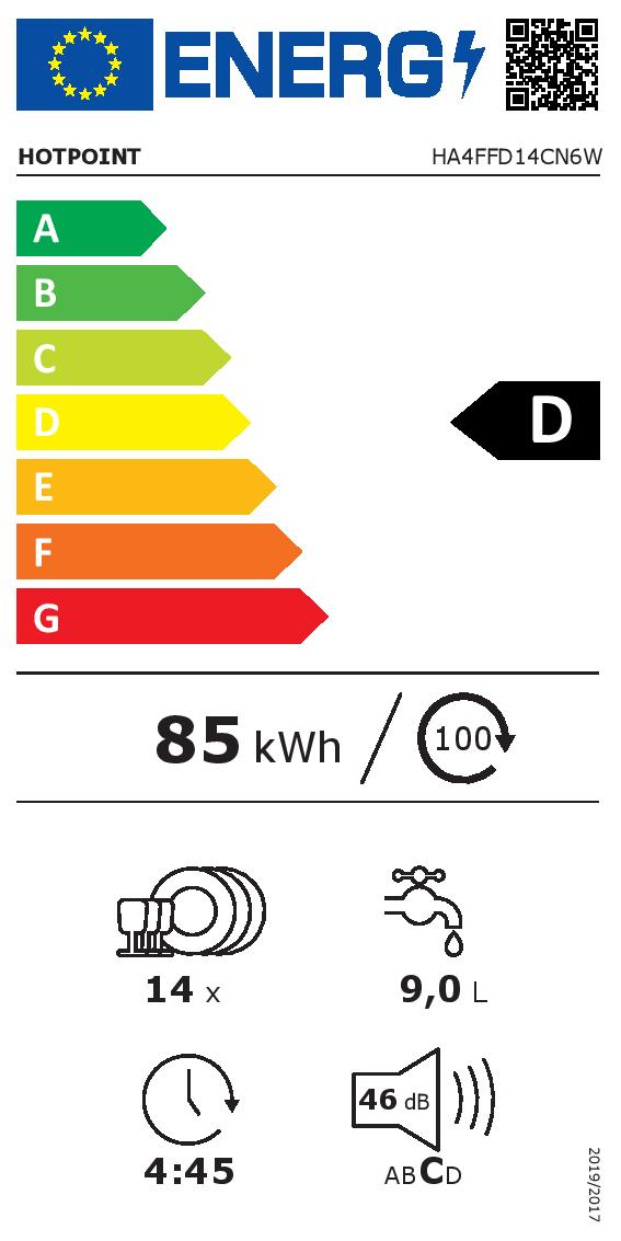Съдомиялна машина Hotpoint-Ariston HA4FFD14CN6W - Image 2