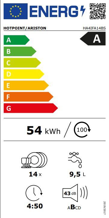 Съдомиялна машина за вграждане Hotpoint-Ariston HA4IFA14BS - Image 2