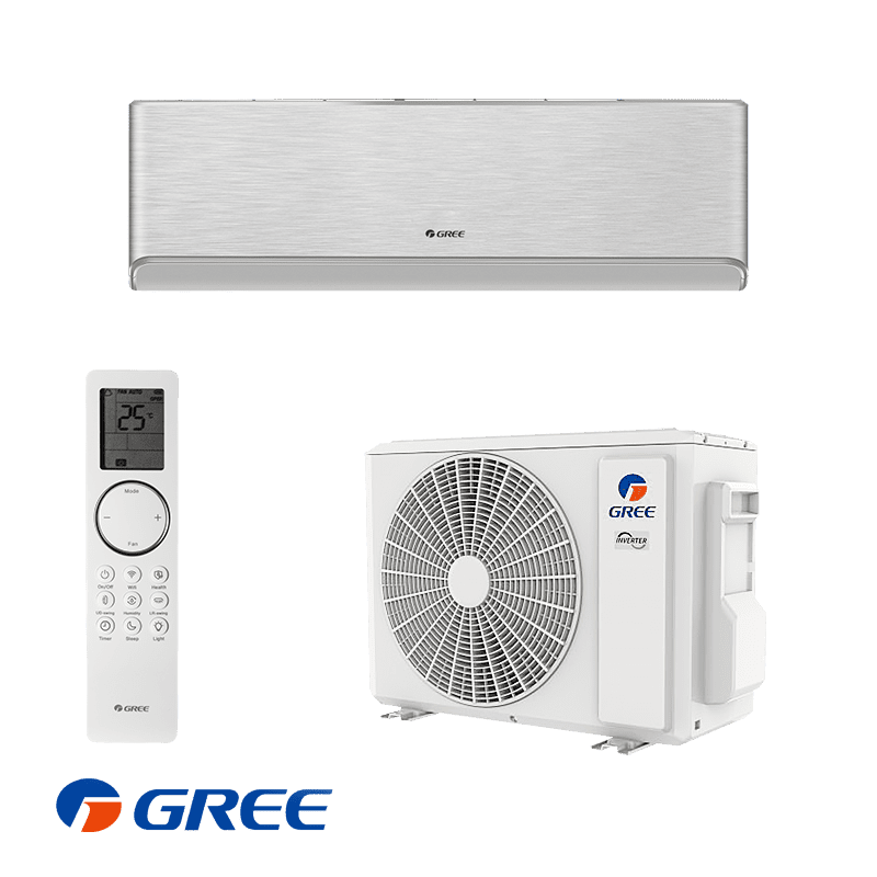 Инверторен климатик Gree Airy GWH09AVCXB-K6DNA1B - сребърен