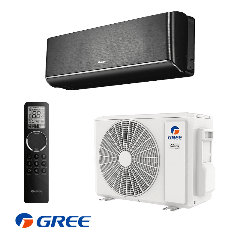 Инверторен климатик Gree Airy GWH12AVCXD-K6DNA1A - черен