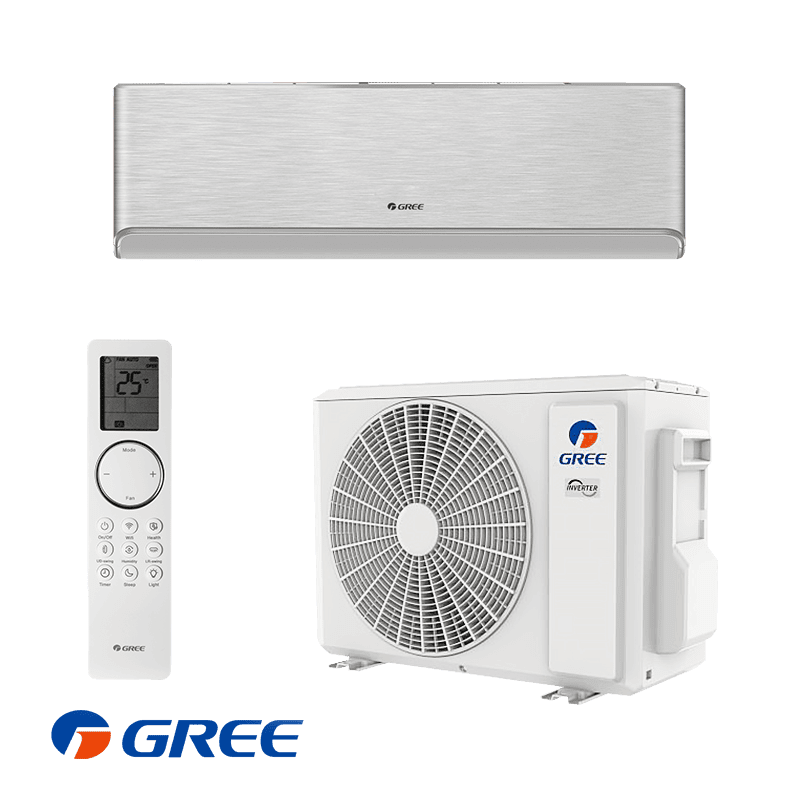 Инверторен климатик Gree Airy GWH12AVCXD-K6DNA1A - сребърен