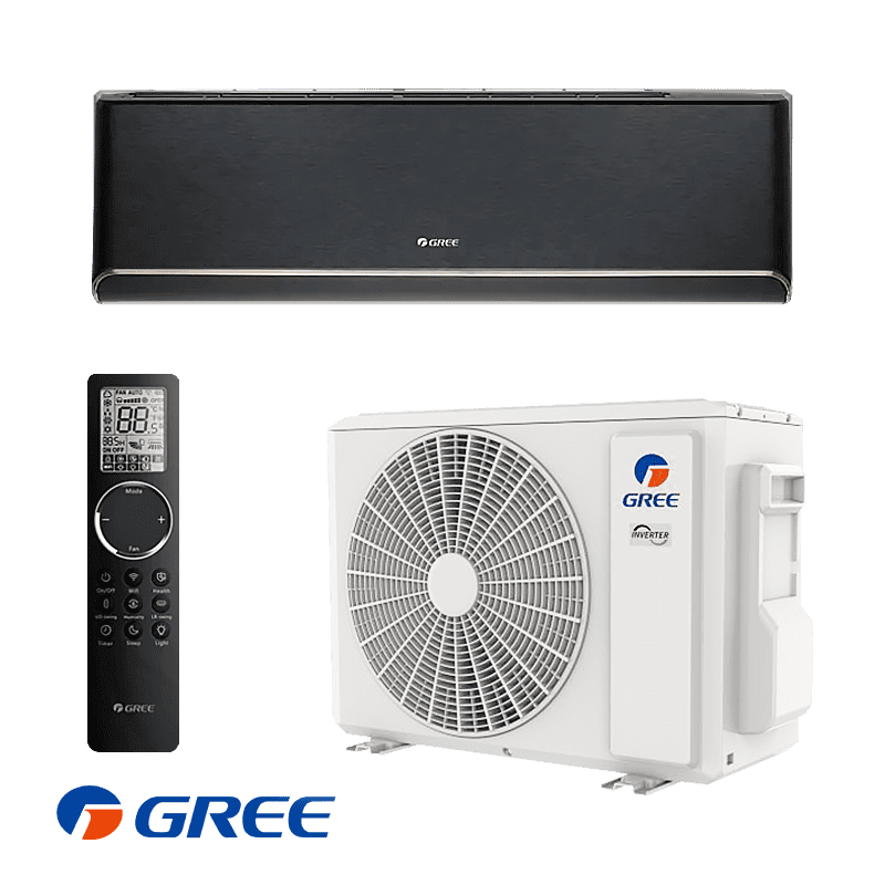 Инверторен климатик Gree Airy GWH18AVDXE-K6DNA1A - черен