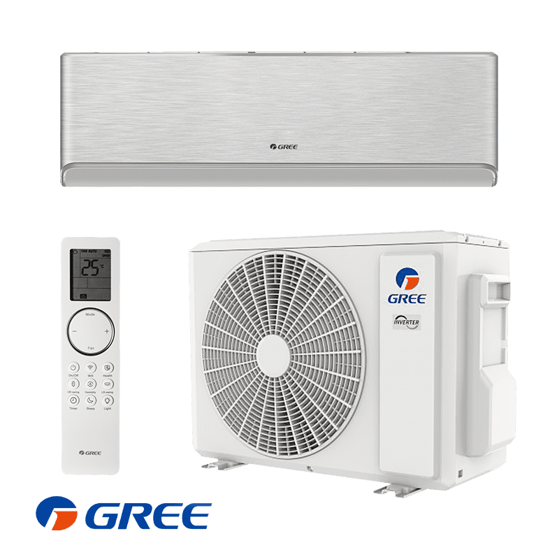 Инверторен климатик Gree Airy GWH18AVDXE-K6DNA1A - сребърен