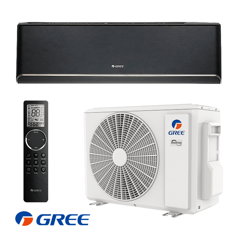 Инверторен климатик Gree Airy GWH24AVEXF-K6DNA1A - черен