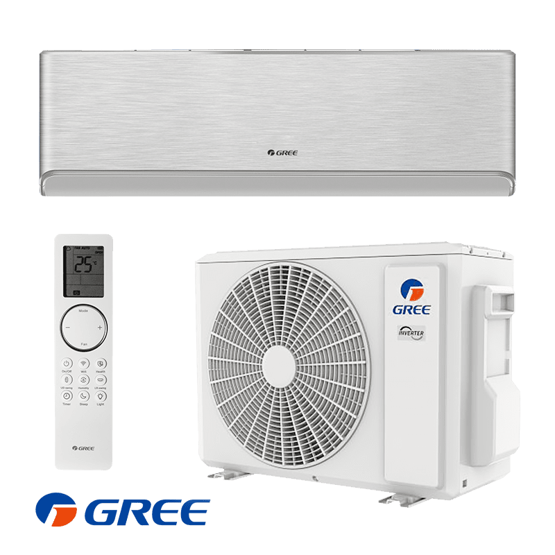Инверторен климатик Gree Airy GWH24AVEXF-K6DNA1A - сребърен