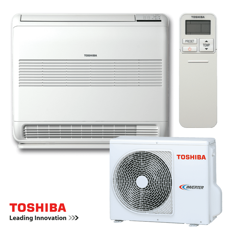 Инверторен климатик Toshiba Bi-flow RAS-B10J2FVG-E1 + RAS-10J2AVSG-E - подов тип - Image 2