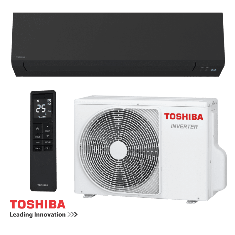 Инверторен климатик Toshiba Shorai Edge RAS-B24G3KVSGB-E + RAS-24J2AVSG-E1 - черен
