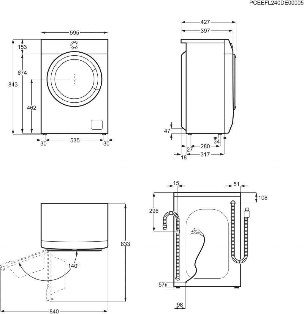 Пералня AEG L6SE26DE - Image 5