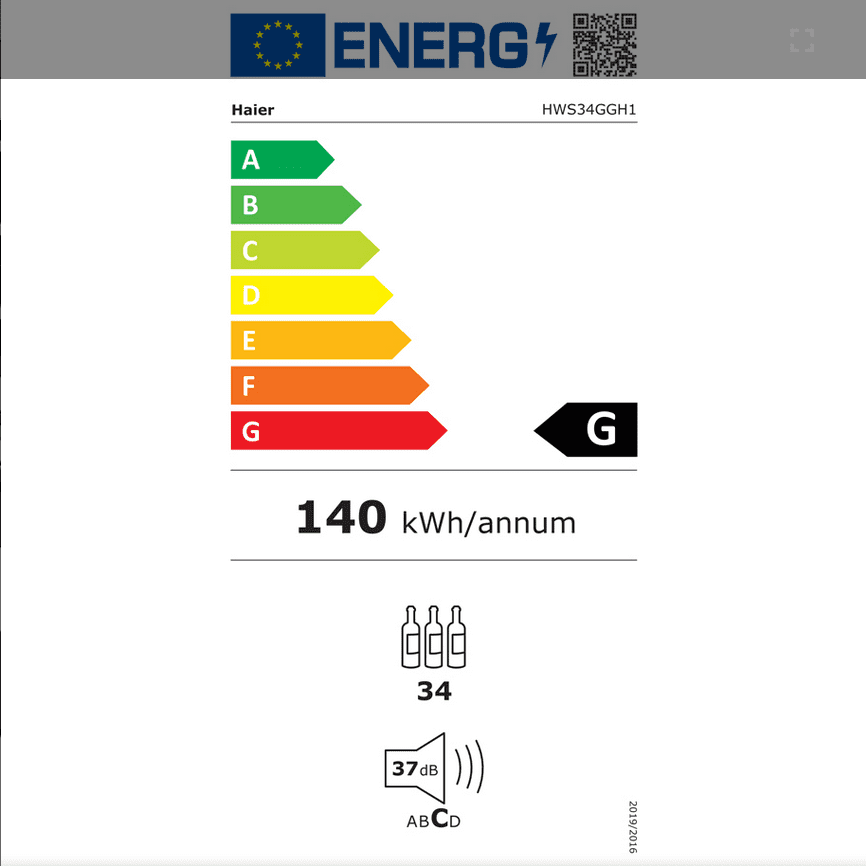 Виноохладител HAIER HWS 34 GGH1 - Image 2