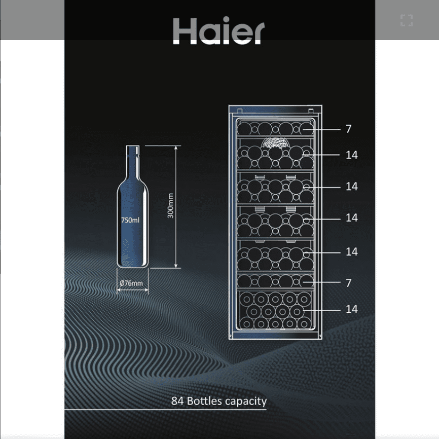 Виноохладител HAIER HWS 84 GA - Image 5