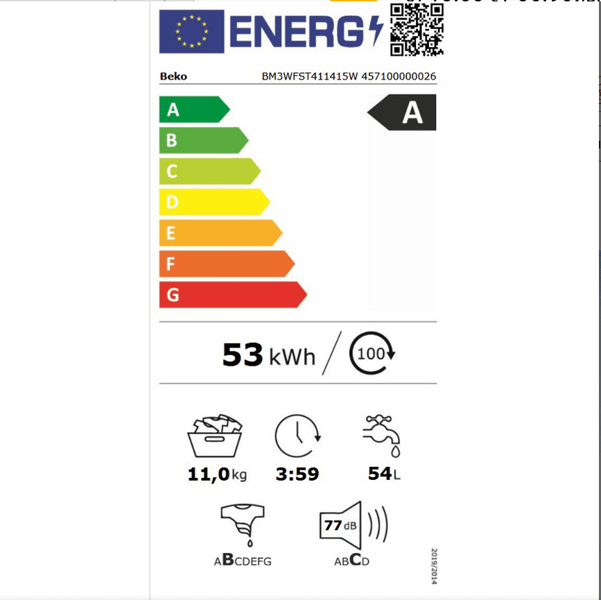 Пералня BEKO BM3WFST 411415 W - Image 2