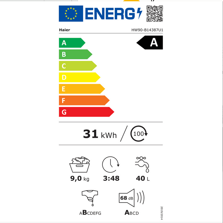 Пералня HAIER HW90-B14387U1-S - Image 2