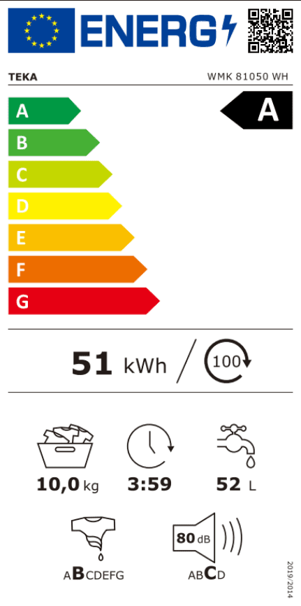 Пералня Teka WMK 81050 WH - Image 2