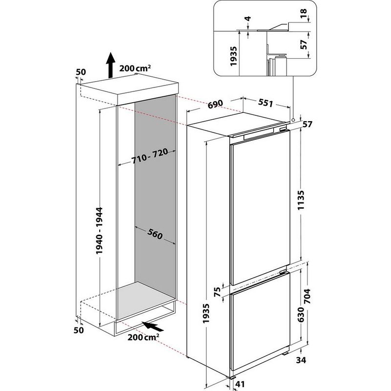 Хладилник за вграждане WHIRLPOOL WH SP70 T241 P - Image 6